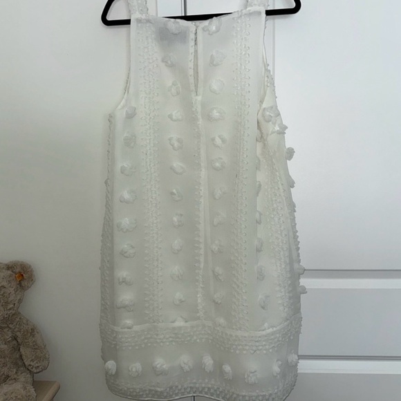 Anthropologie White Textured Mini Dress - Picture 4 of 5
